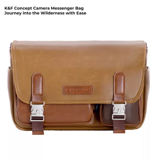 K&F Concept Sling Bag 10L Urban Wander 11, Gobi brown, bőrhatású felület, sötét barna (KF-13-142V1)