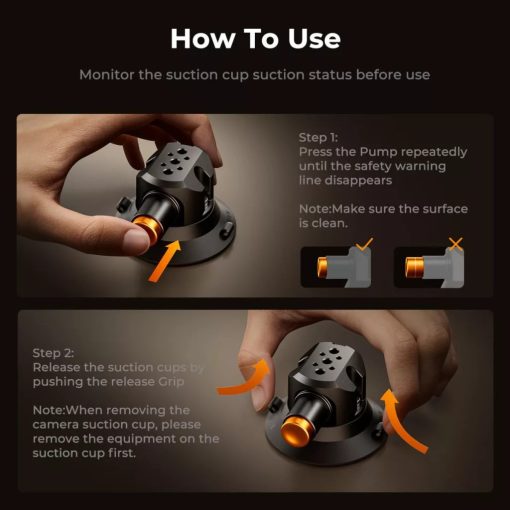 K&F Concept tripla tapadókorong rögzítő készlet, 3db MS44, magic arm, összekötő elemek, 32-110cm rúd (KF-31-197)