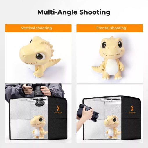 K&F Concept mini photo studio light box, fénysátor, 30cm, 120LED, 3000-5600K, 6db különböző háttér (KF-34-058)