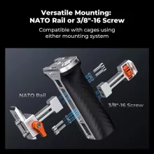 K&F Concept unverzális kamera oldalfogantyú, fém (KF-31-235)
