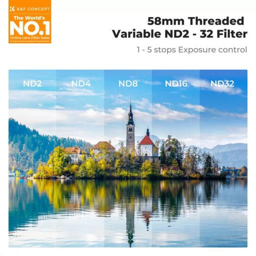 K&F Concept MagSafe szűrőtartó adapter 58 mm ND2-32 VND szűrővel, iPhone 17 Pro (KF-15-0017)