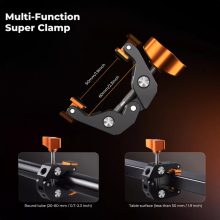 K&F Concept MS63 magic arm, 56cm + super crab clamp, satu, 20-60mm (KF-31-201)