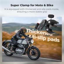 K&F Concept MS101 csőre szerelhető satu 8-40mm átmérőhöz, magic arm, DJI Action3/4/5 Pro/Osmo 360 (KF-31-204S1)