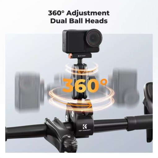K&F Concept MS101 csőre szerelhető satu 8-40mm átmérőhöz, magic arm, DJI Action3/4/5 Pro/Osmo 360 (KF-31-204S1)