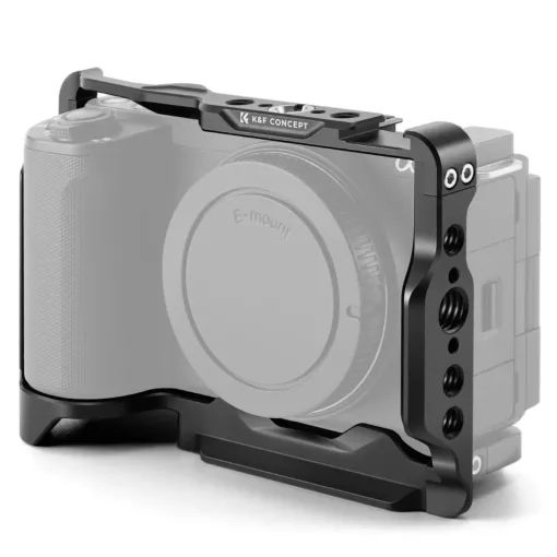 K&F Concept kamera keret, cage, Sony ZV-E10 II kompatibilis, NATO, ARRI, vakupapucs (KF-31-241)