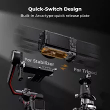 K&F Concept kamera keret, cage, Sony ZV-E10 II kompatibilis, NATO, ARRI, vakupapucs (KF-31-241)