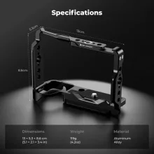 K&F Concept kamera keret, cage, Sony ZV-E10 II kompatibilis, NATO, ARRI, vakupapucs (KF-31-241)