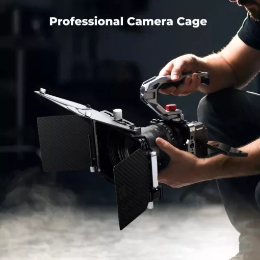 K&F Concept kamera keret, cage, Sony ZV-E10 II kompatibilis, NATO, ARRI, vakupapucs (KF-31-241)