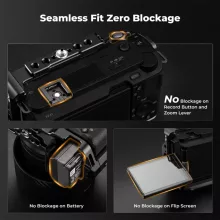 K&F Concept kamera keret, cage, Sony ZV-E1 kompatibilis, NATO, ARRI, vakupapucs (KF-31-242)
