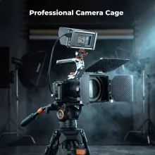 K&F Concept kamera keret, cage, Sony ZV-E1 kompatibilis, NATO, ARRI, vakupapucs (KF-31-242)