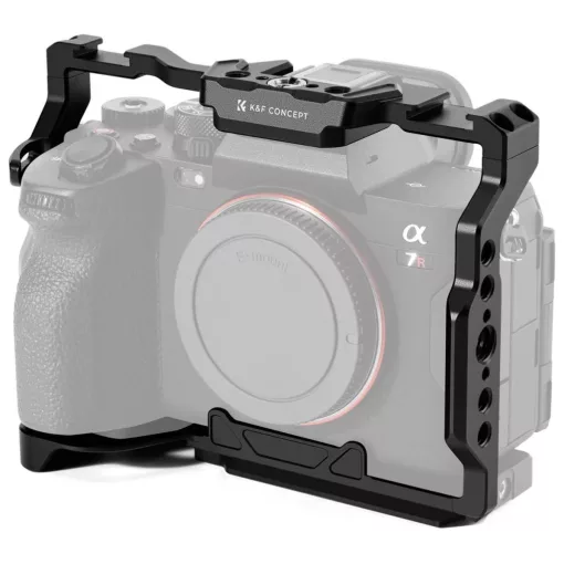 K&F Concept kamera keret, cage, Sony A7M5/A7M4/A7R5 kompatibilis, NATO, ARRI, vakupapucs (KF-31-244)