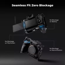 K&F Concept kamera keret, cage, Sony A7M5/A7M4/A7R5 kompatibilis, NATO, ARRI, vakupapucs (KF-31-244)
