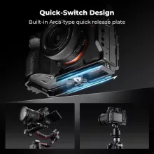 K&F Concept kamera keret, cage, Sony A7M5/A7M4/A7R5 kompatibilis, NATO, ARRI, vakupapucs (KF-31-244)