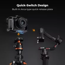 K&F Concept kamera keret, cage, Canon R50V kompatibilis, ARRI, vakupapucs (KF-31-246)