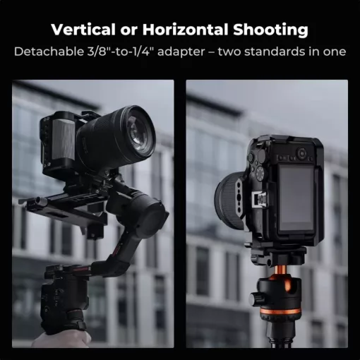K&F Concept kamera keret, cage, Canon R50V kompatibilis, ARRI, vakupapucs (KF-31-246)