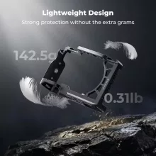 K&F Concept kamera keret, cage, Sony A6000/A6300/A6400 kompatibilis, NATO, ARRI, vakupapucs (KF-31-245)