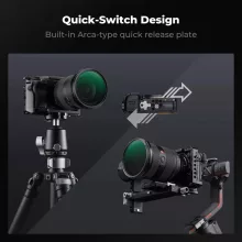 K&F Concept kamera keret, cage, Sony A6000/A6300/A6400 kompatibilis, NATO, ARRI, vakupapucs (KF-31-245)