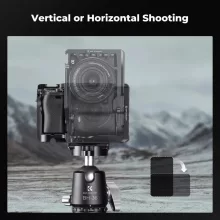 K&F Concept kamera keret, cage, Sony A6000/A6300/A6400 kompatibilis, NATO, ARRI, vakupapucs (KF-31-245)