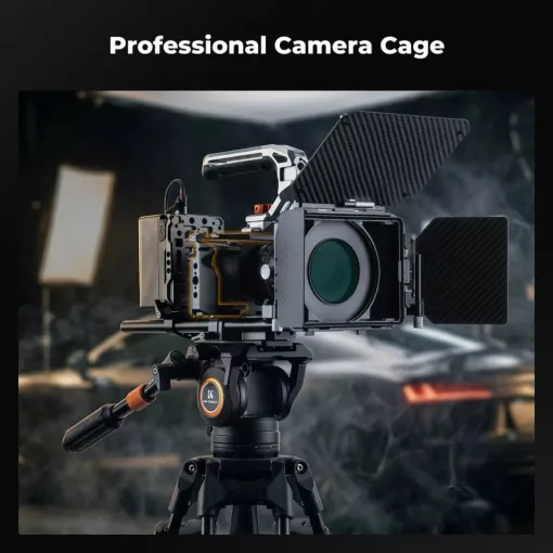 K&F Concept kamera keret, cage, Sony A6000/A6300/A6400 kompatibilis, NATO, ARRI, vakupapucs (KF-31-245)
