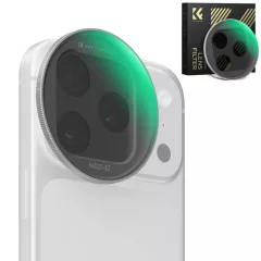   K&F Concept ND2-32 Snap-on szűrő, HD bevonat, vízálló, karcálló, ezüst, iPhone 17 Pro/Max (KF-15-0051)