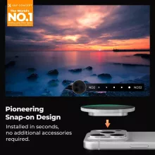 K&F Concept ND2-32 Snap-on szűrő, HD bevonat, vízálló, karcálló, ezüst, iPhone 17 Pro/Max (KF-15-0051)