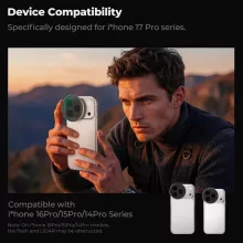 K&F Concept ND2-32 Snap-on szűrő, HD bevonat, vízálló, karcálló, ezüst, iPhone 17 Pro/Max (KF-15-0051)