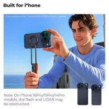 K&F Concept CPL Snap-on szűrő, HD bevonat, vízálló, karcálló, kék, iPhone 17 Pro/Max (KF-15-0055)