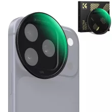 K&F Concept CPL Snap-on szűrő, HD bevonat, vízálló, karcálló, fekete, iPhone 17 Pro/Max (KF-15-0056)