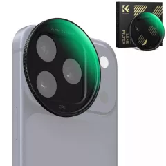   K&F Concept CPL Snap-on szűrő, HD bevonat, vízálló, karcálló, fekete, iPhone 17 Pro/Max (KF-15-0056)