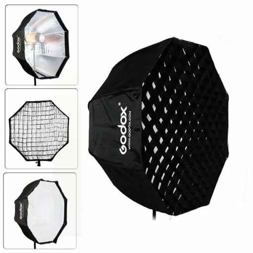 Godox SB-GUBW120 Ernyő Octobox Méhsejtráccsal 120cm - Rendszervakuhoz