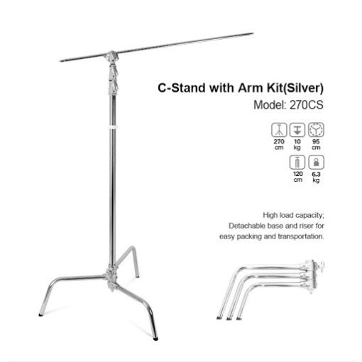 Godox 270CS C-Stand Állvány (max. 10kg, 270cm)