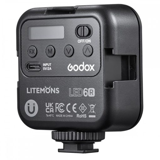 Godox LiteMons LED6R RGB LED Lámpa 6W (RGB / 3200K～6500K) - több összekapcsolható
