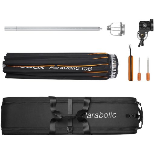 Godox Zoom Box P158 Kit - Fókuszálható Parabola Softbox Szett - 160cm