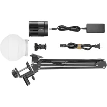 Godox LC30D-K1 Litemons LED Vlogger szett asztali állvánnyal, dome diffúzorral (5600K-30W) 