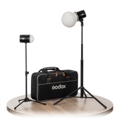   Godox LC30D-K2 Litemons Dupla LED Vlogger szett asztali állvánnyal, dome diffúzorral (5600K-30W) 