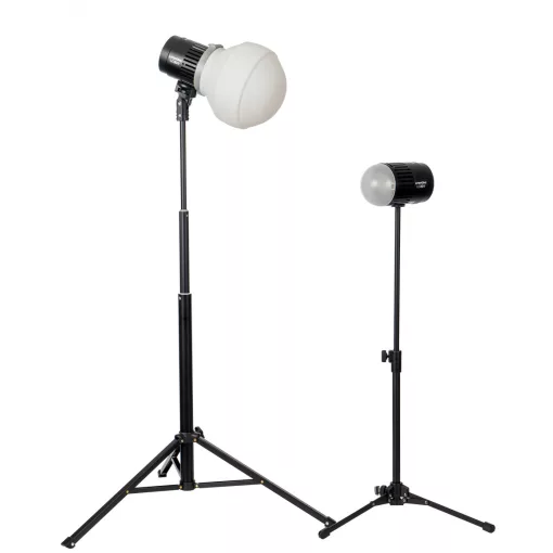 Godox LC30D-K2 Litemons Dupla LED Vlogger szett asztali állvánnyal, dome diffúzorral (5600K-30W) 