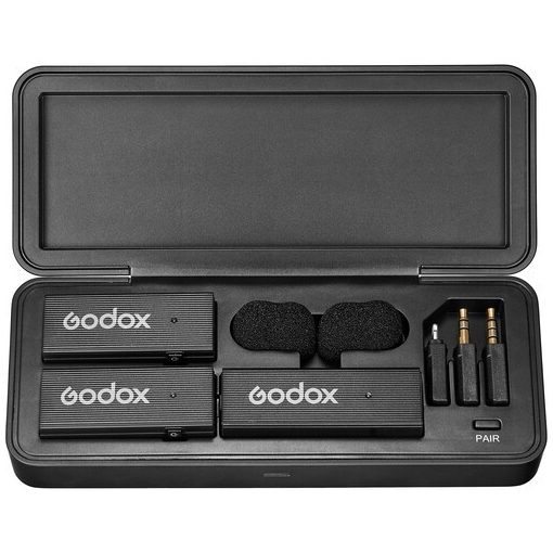 Godox MoveLink Mini LT Kit 2 Vezeték nélküli mikrofon rendszer - Lightning csatlakozós eszközökhöz