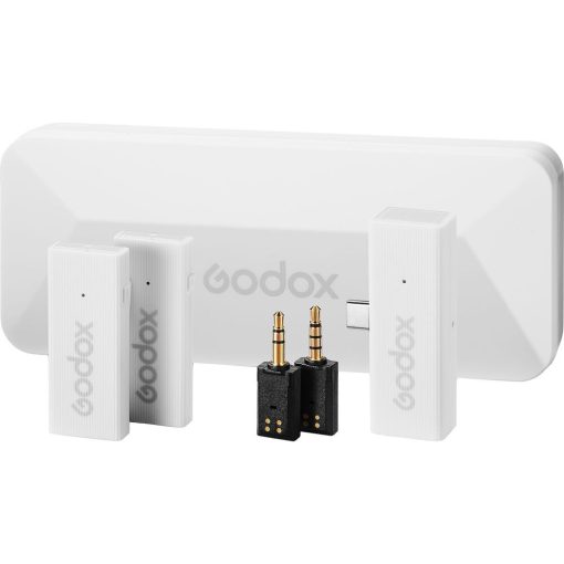 Godox MoveLink Mini UC Kit 2 - Vezeték nélküli mikrofon rendszer - USB-C csatlakozós eszközökhöz - fehér