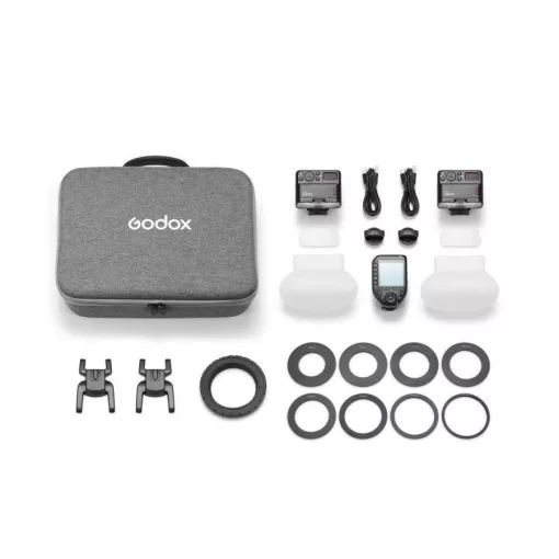 Godox MF-12-DK1 Fogászati Makró vaku Szett két vakuval, Sony kioldóval - Dental Kit