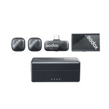 Godox Cube-C Combo Kit2 - Vezeték nélküli Mikrofon USB-C csatlakozás, mobilokhoz (2.4 GHz)
