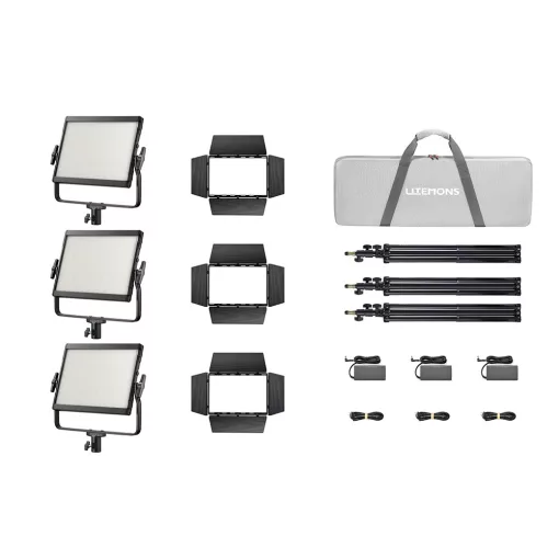 Godox Litemons LP1200Bi Fekete KIT 3 -  LED Tabló (120W)