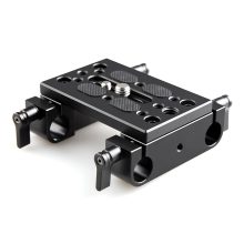 SmallRig 1775 Mounting Plate with 15mm Rod Clamps