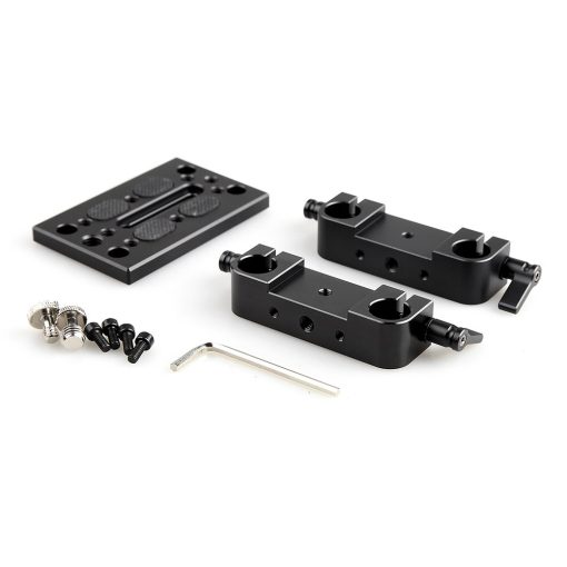 SmallRig 1775 Mounting Plate with 15mm Rod Clamps