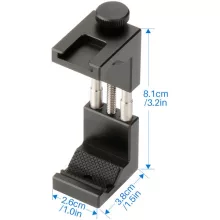 Ulanzi ST-02S alumínium telefon adapter, vakupapucs csatlakozóval, fekete (UL-0849)