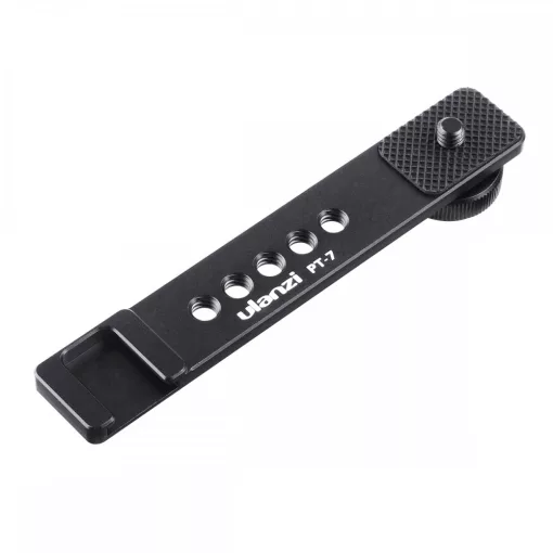 Ulanzi PT-7 fém tartókonzol vakupapucs csatlakozóval és 1/4" furatokkal (UL-1391)