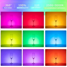 Ulanzi VL120 RGB LED videólámpa, 20 féle fényeffektus (UL-2495)