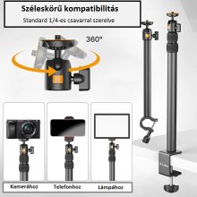 Ulanzi LS02 Camera Desk Mount Stand with Arm Ulanzi Vijim LS02 multifunkciós, asztalra rögzíthető +1karos állvány rendszer (UL-2487)