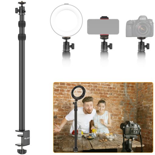 ULANZI VIJIM LS03 asztalra rögzíthető teleszkópos állvány 1/4-es gömbfejjel, mobiltelefon tartóval (UL-2574)