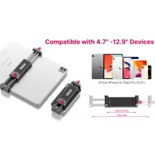 Ulanzi U-Pad III fém tablet tartó, állványra rögzíthető, arca swiss szabvány, vakupapucs adapterrel (UL-2597)