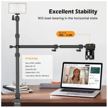 Ulanzi Vijim LS11 asztalra rögzíthető telefon és DSLR kamera állvány kiegészítő karral (2685)